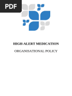 High Alert Medicines Monitoring Guide | PDF | Blood Pressure | Sodium
