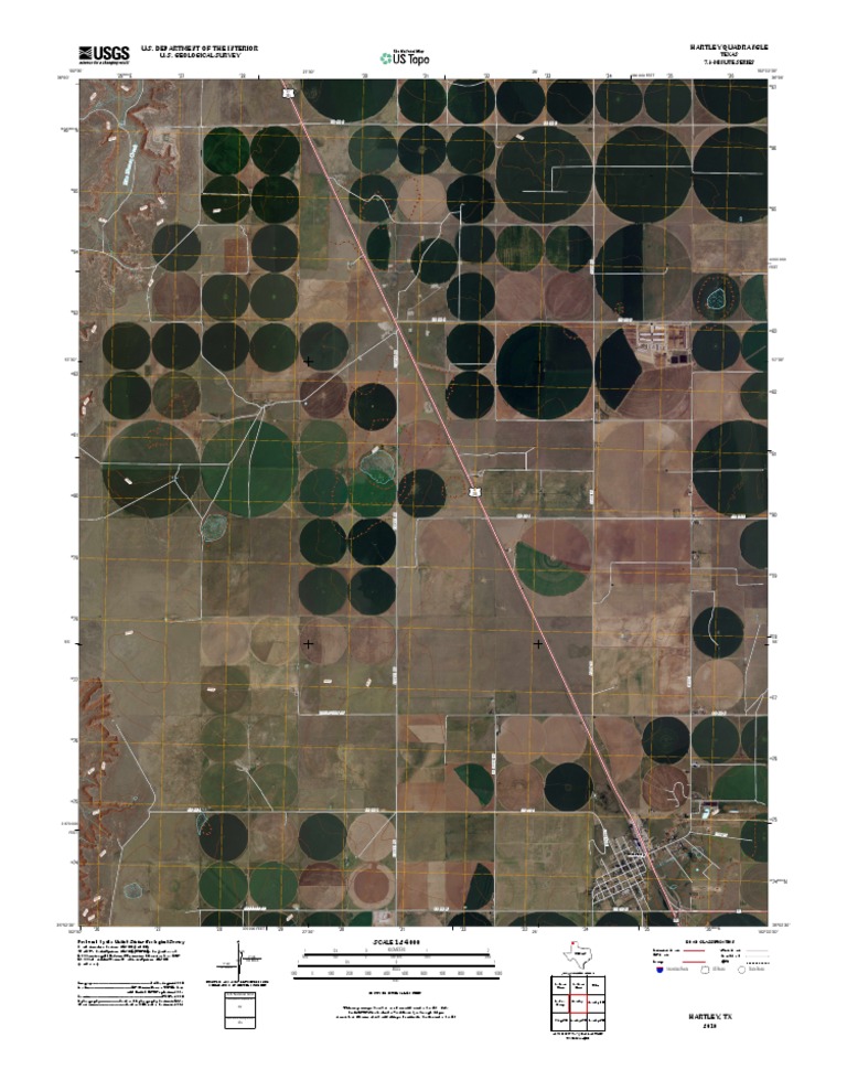 Topographic Map of Hartley | PDF