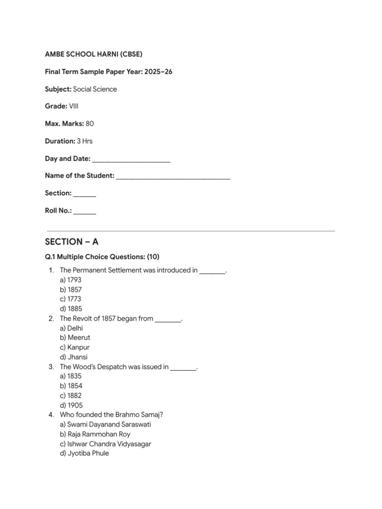 Exam Paper Generation From Text | PDF
