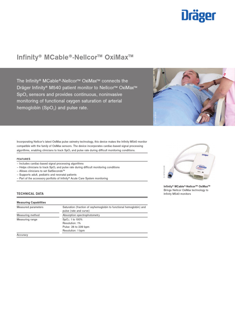 Mcable Nellcor Oximax Pi 9066260 en GB | PDF