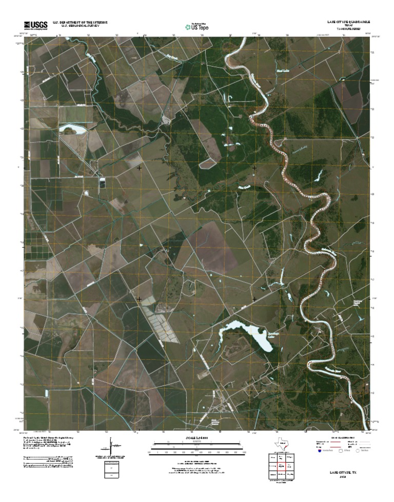Lane City SE, TX Quadrangle Map | PDF | United States Geological Survey ...