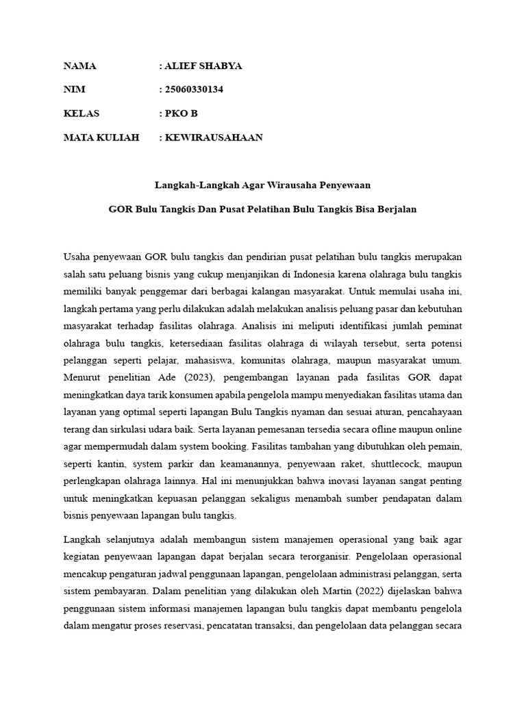 Alief Shabya - 25060330134 - Pko B-3 | PDF