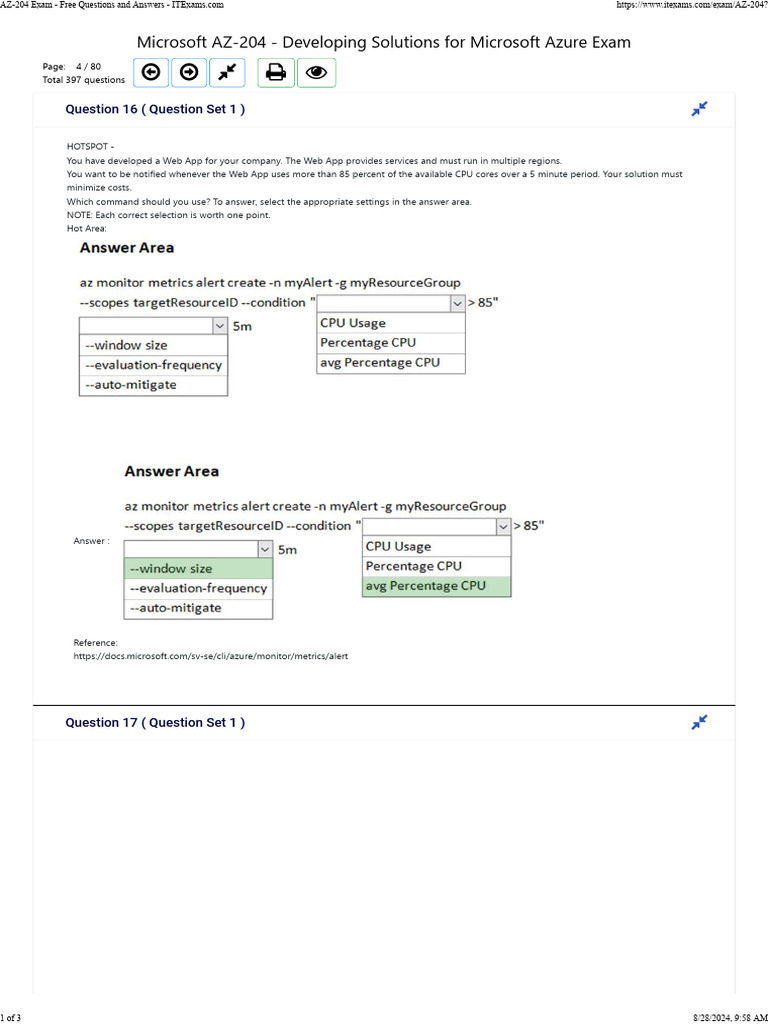 AZ-204 Exam | PDF | Web Application | Streaming Media