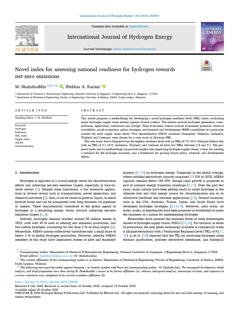 Hydrogen Readiness Level Study | PDF | Climate Change Mitigation | Hydrogen