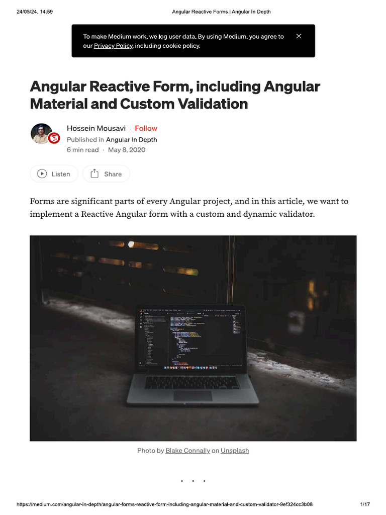 Angular Reactive Form, Including Angular | PDF