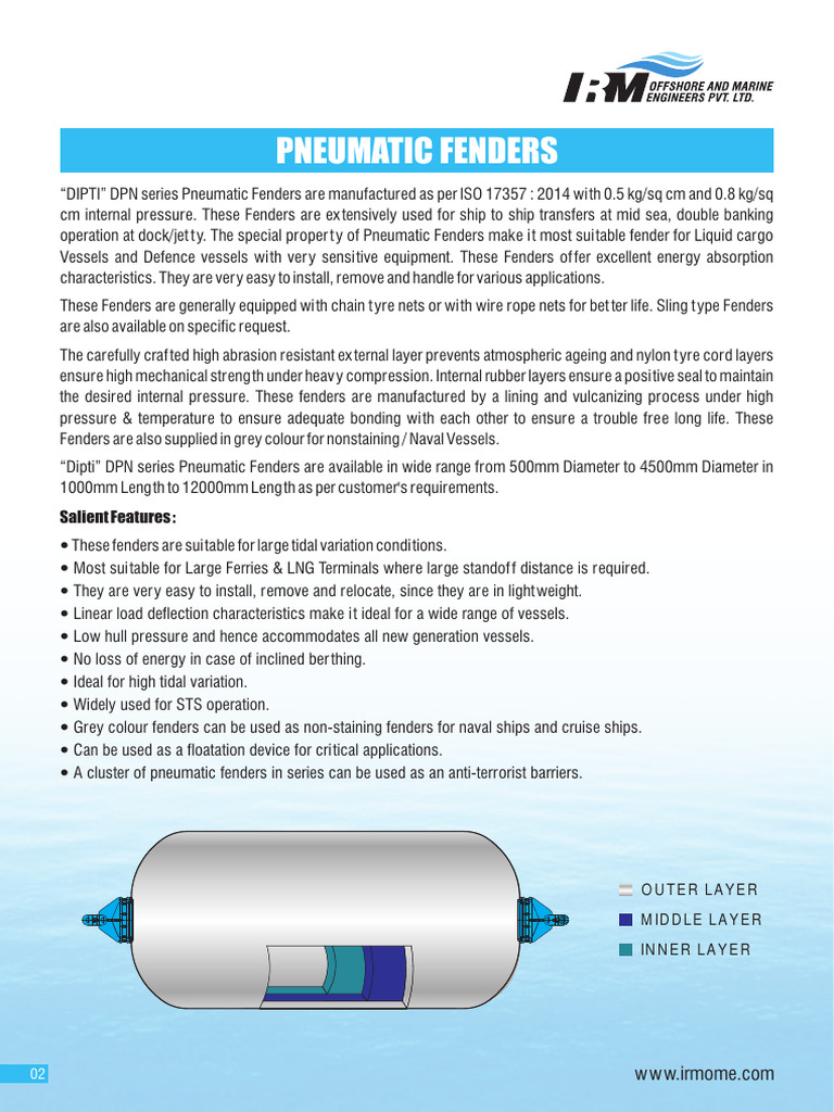 Dipti Pneumatic Fender | PDF | Mechanical Engineering