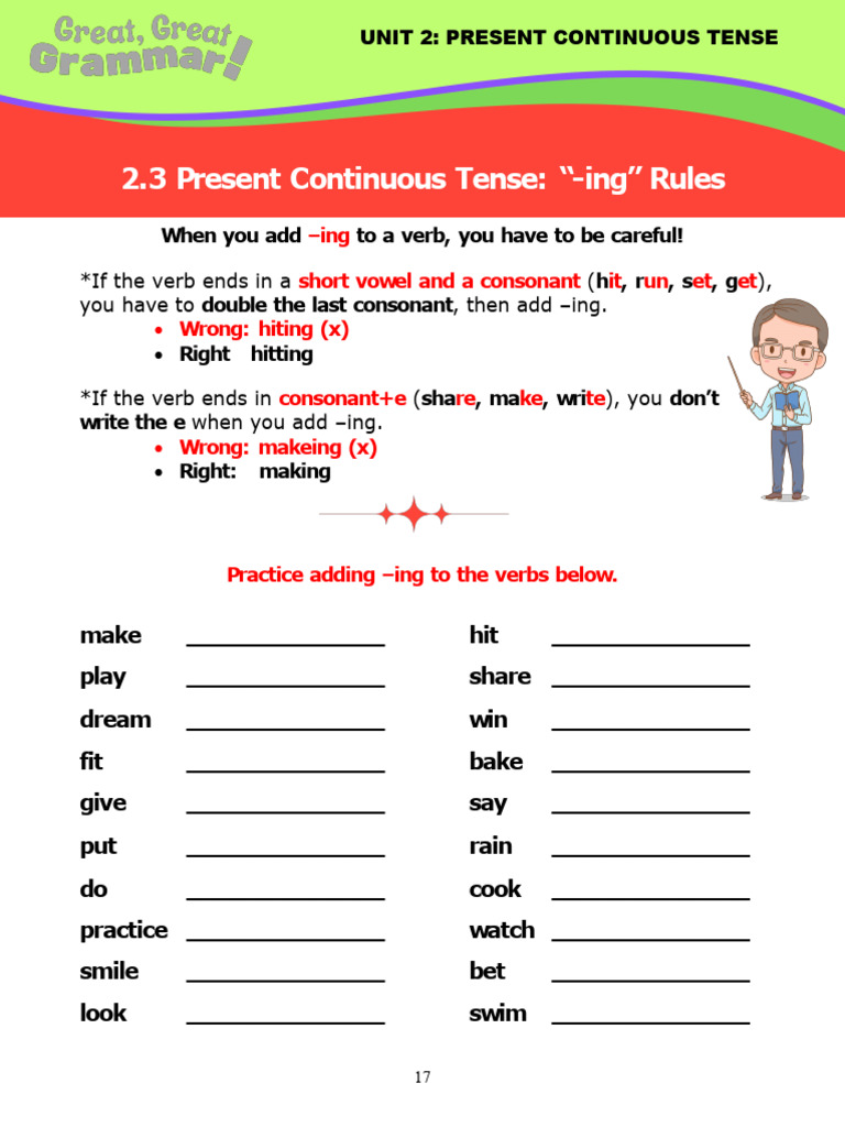 Present Continuous Tense3 | PDF