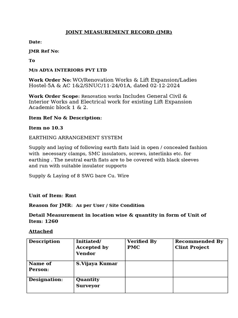 JMR Format - LH5A Electrical - 006 | PDF