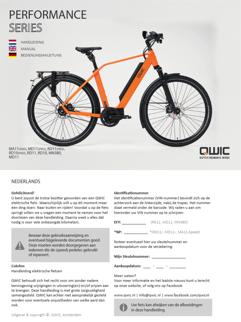 Manual 2019 Performance NL ENG de 1 | PDF