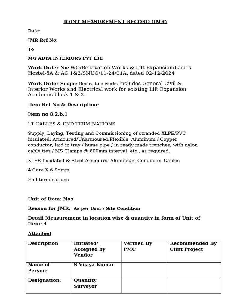 JMR Format - LH5A Electrical - 003 | PDF