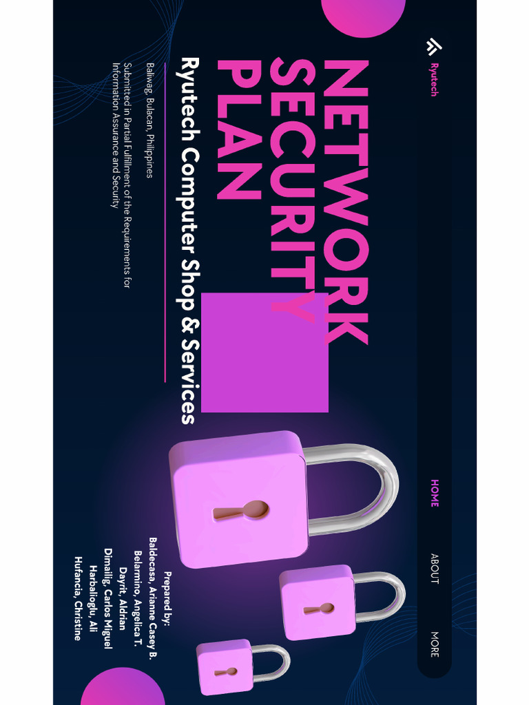 Network Security Plan | PDF