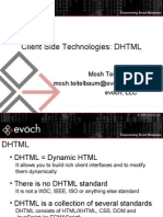 Client Side Technologies - DHTML