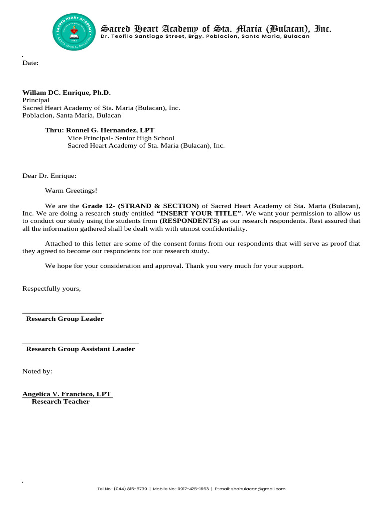 Letter 1 | PDF