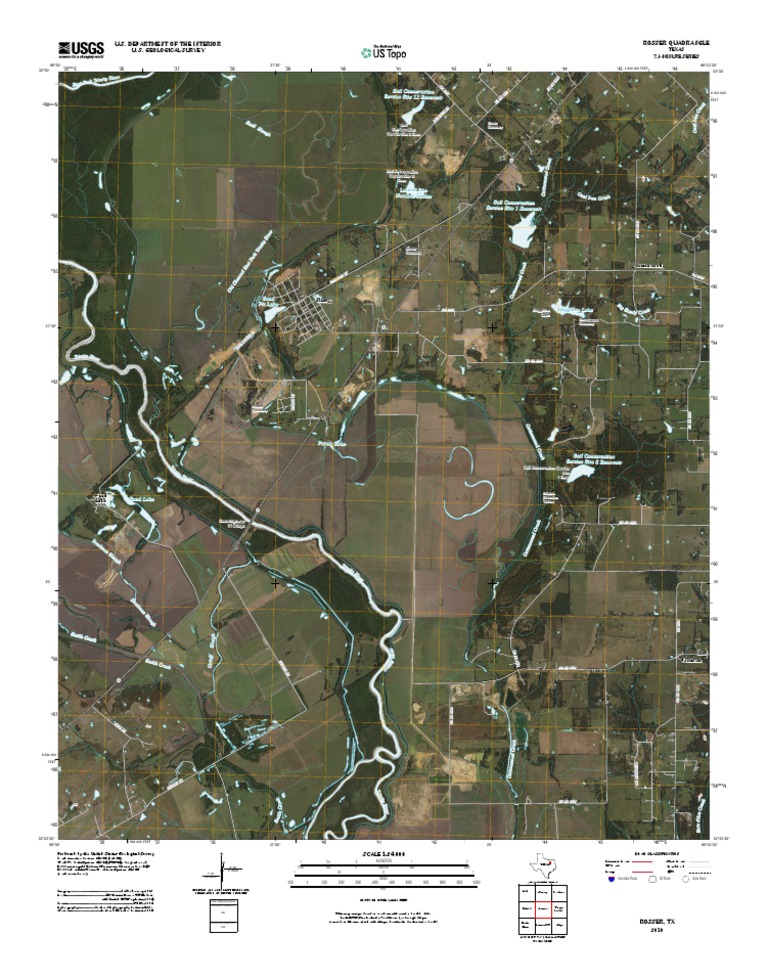 Rosser TX 7.5-Minute Quadrangle Map | PDF | Science | Geography
