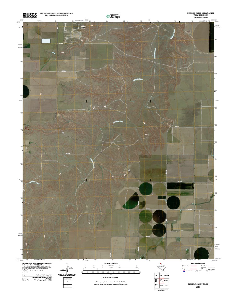 Phillips Camp Quadrangle Map, TX-OK | PDF | Scientific Modeling ...