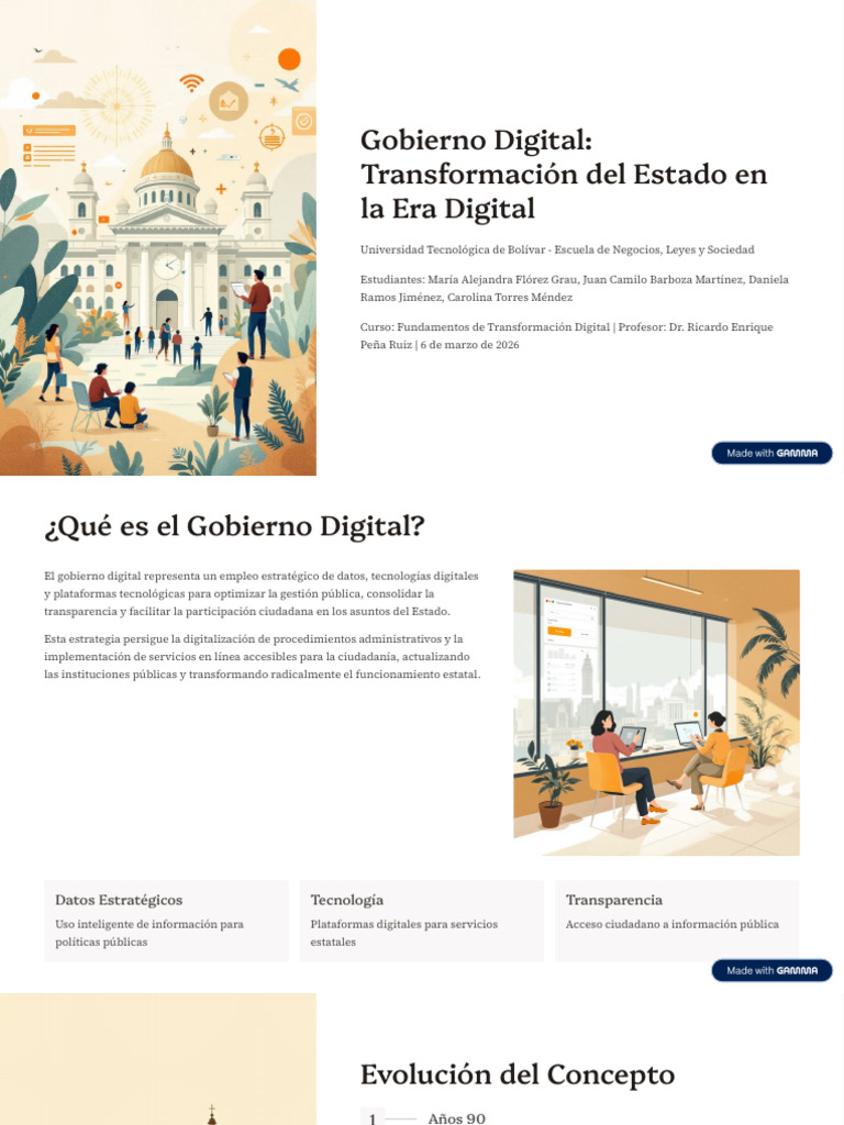 Gobierno Digital Transformacion Del Estado en La Era Digital | PDF ...
