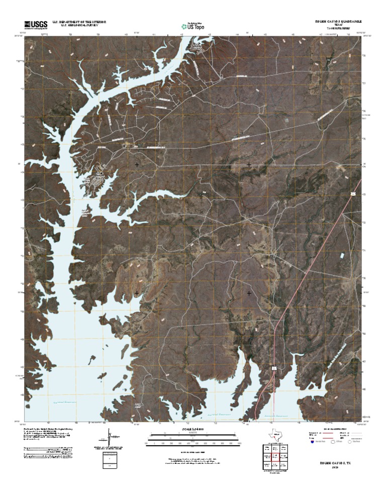 Topographic Map of Rough Canyon | PDF | Geomatics | United States ...