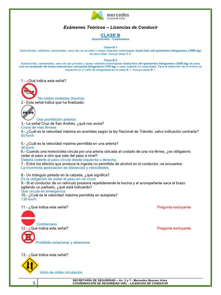 CLASE B 16 Ene 25 | PDF | Tráfico | Semáforo
