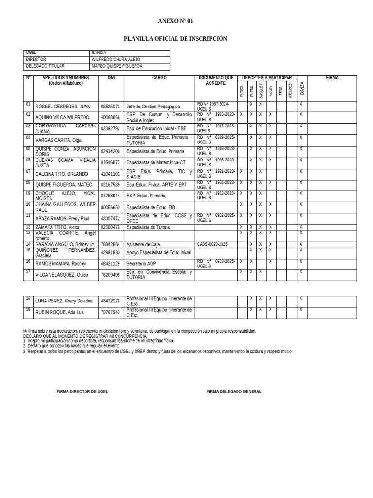 ANEXO N 1 | PDF