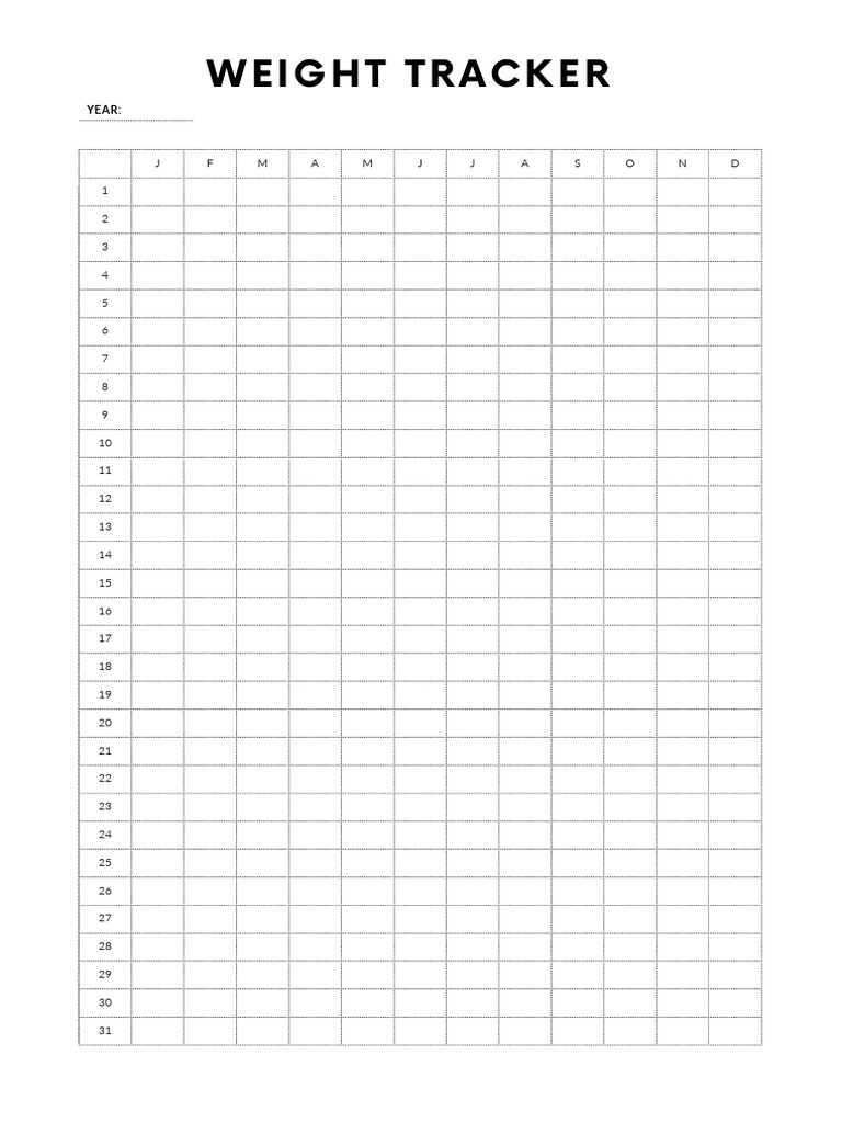 Weight Tracker | PDF