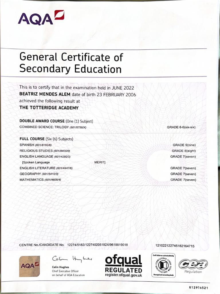 General Certificate of | PDF
