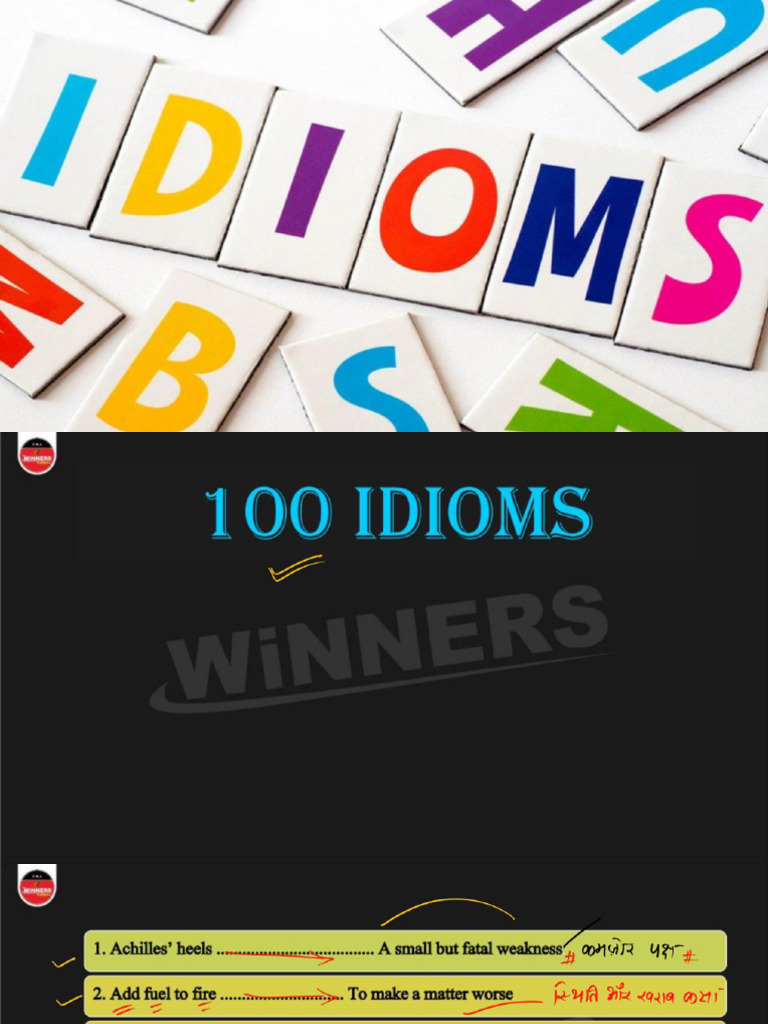 Class-2 Idioms and Phrases | PDF