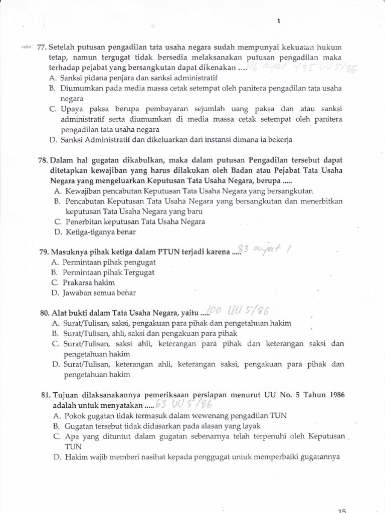 Contoh Soal  Latihan Ujian  Advokat  PERADI Ep 03