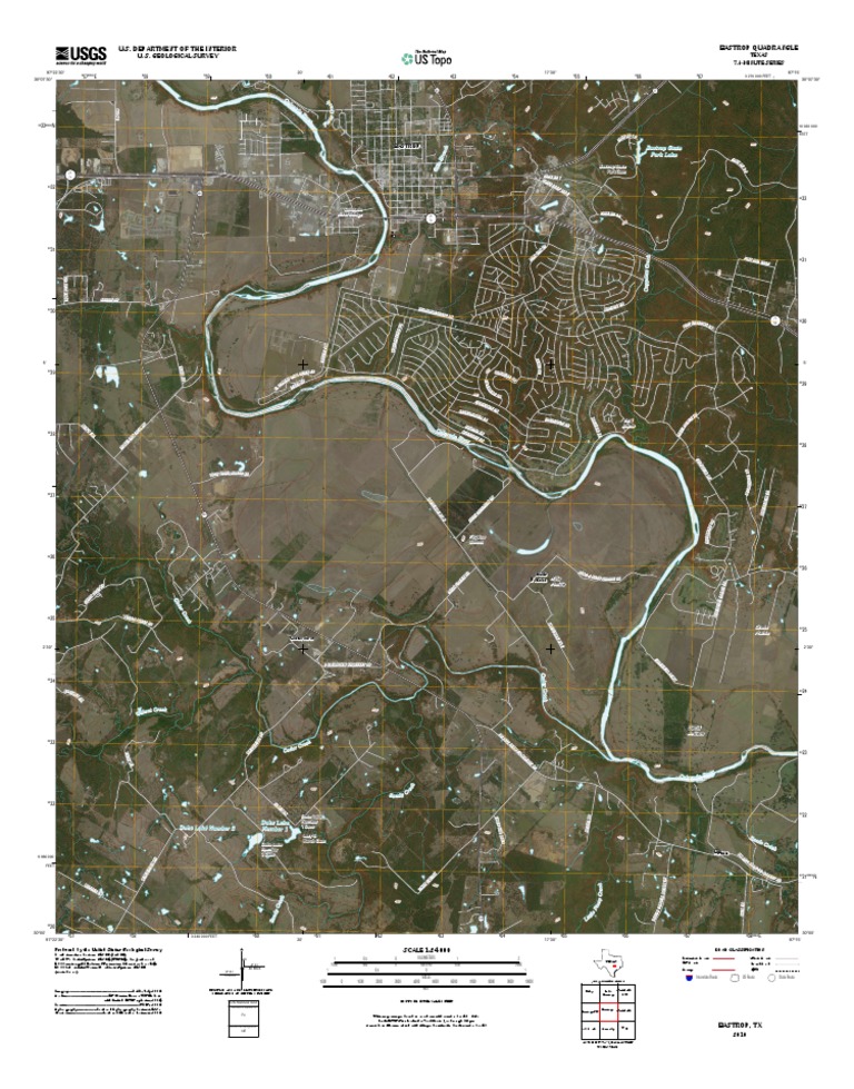 Topographic Map of Bastrop PDF United States Geological Survey