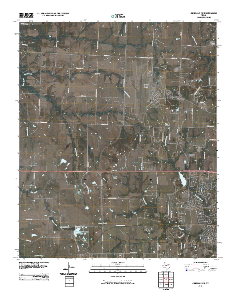 Topographic Map of Sherman NW PDF