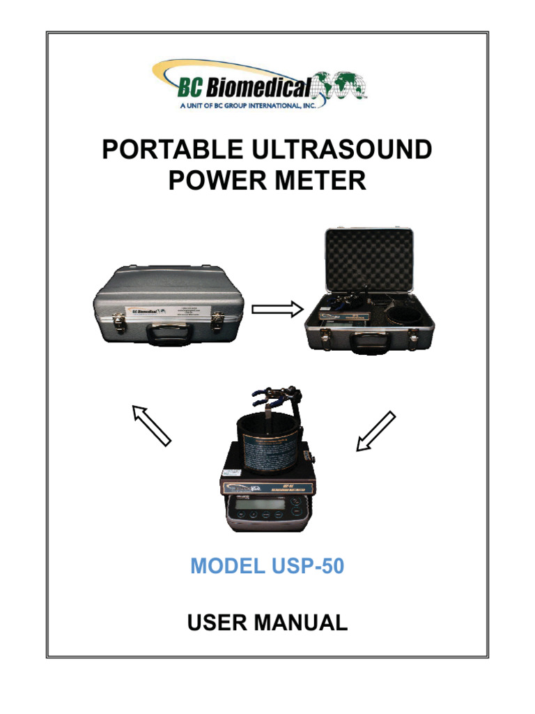 6695-01-593-8218 Ultrasound Power Meter User - USP-50 | PDF | Sound ...