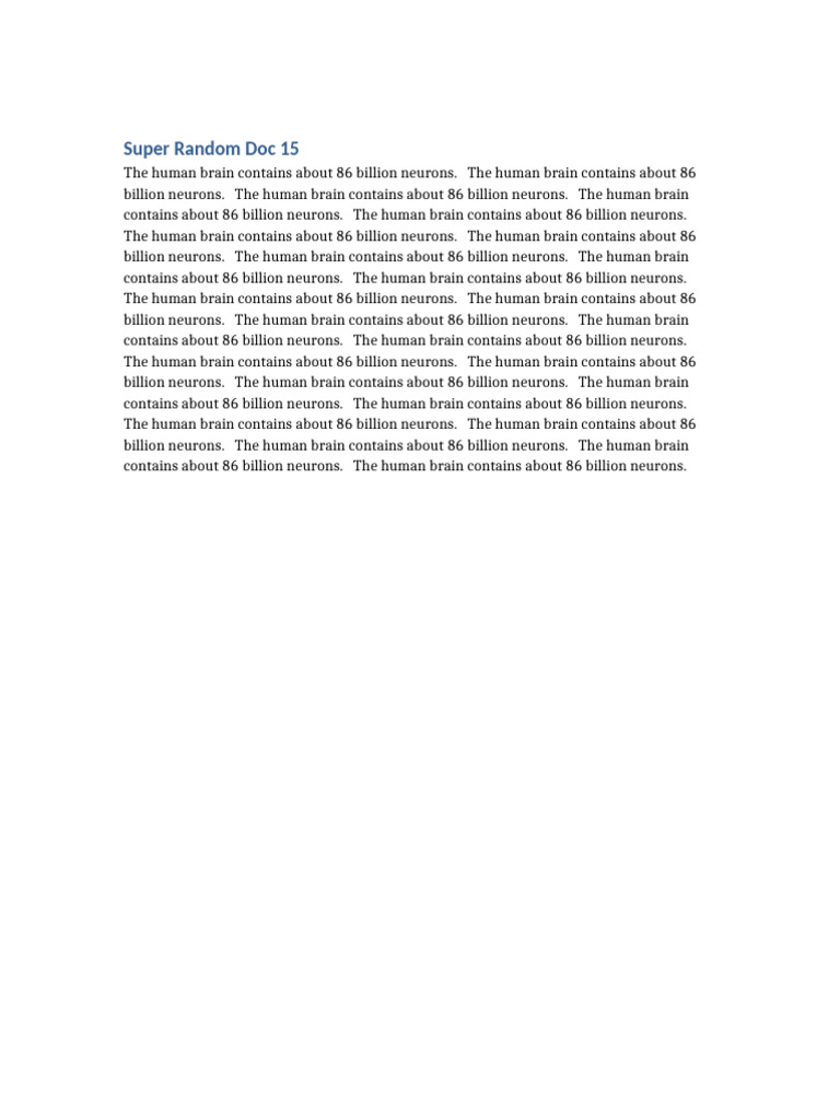 Super Random Doc15 | PDF