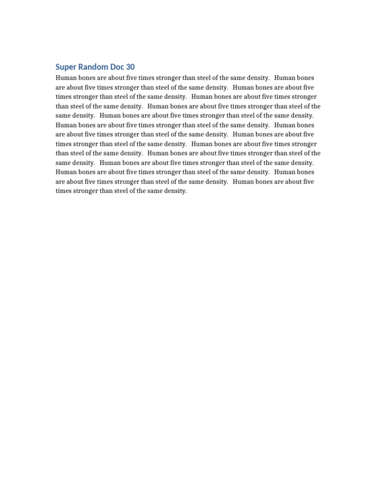Super Random Doc30 | PDF