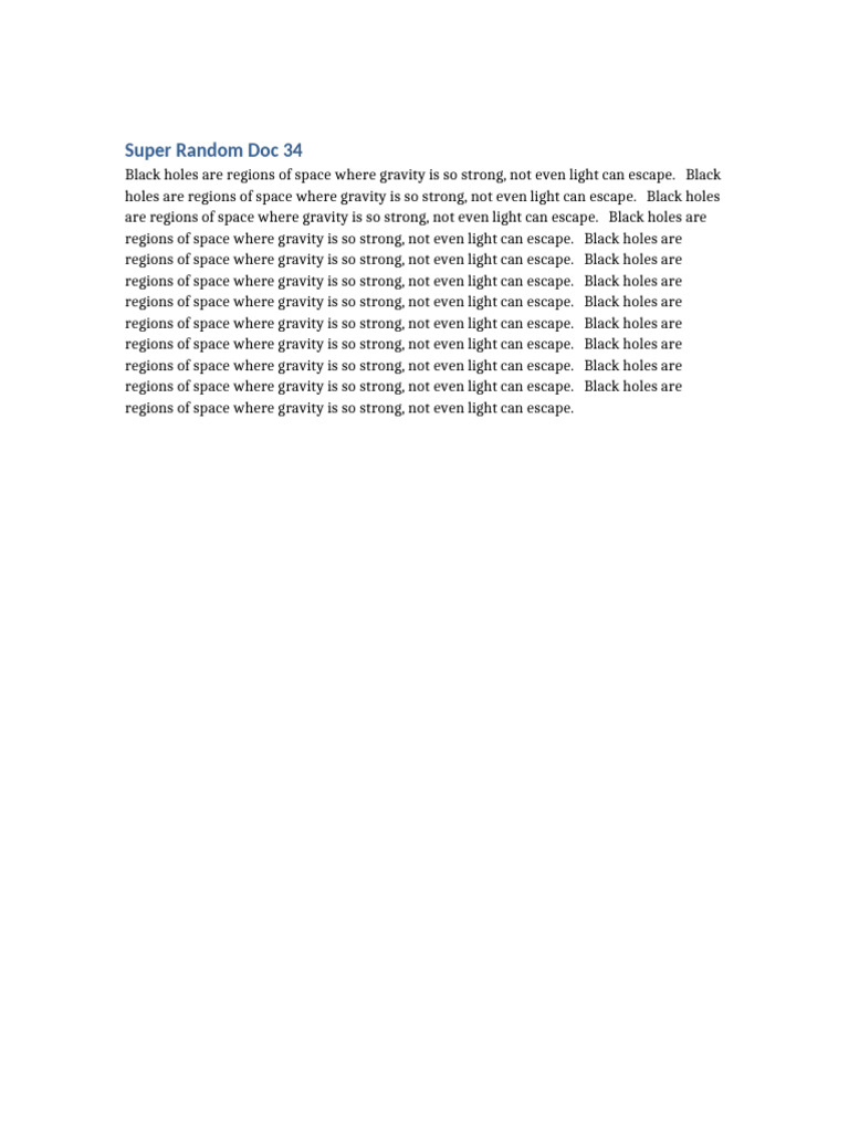 Super Random Doc34 | PDF