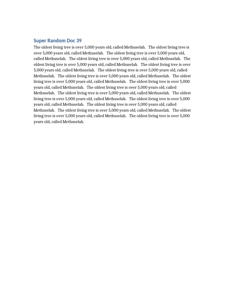 Super Random Doc39 | PDF