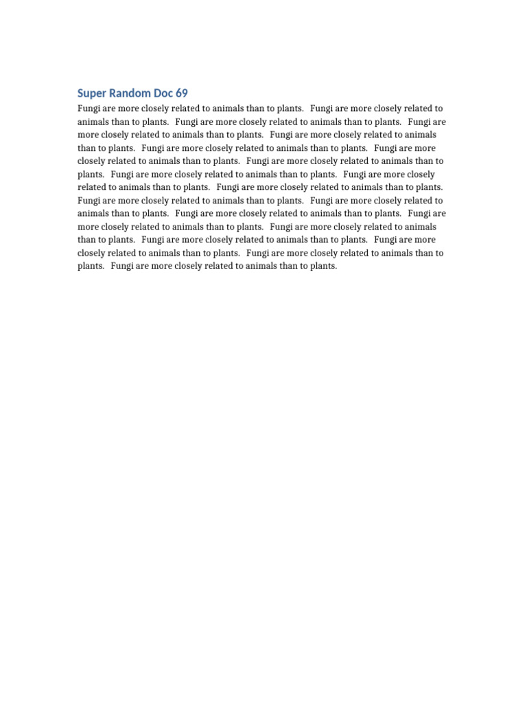 Super Random Doc69 | PDF