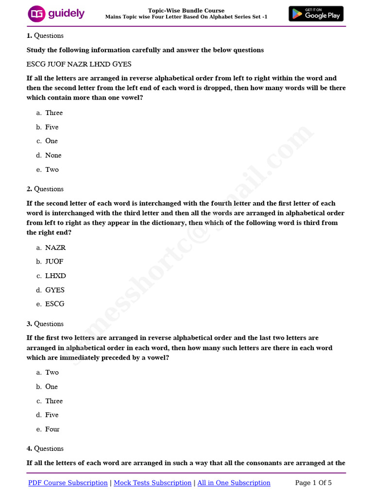 Four Letters Based Alphabet Series.-1752305728968 | PDF | Alphabet ...