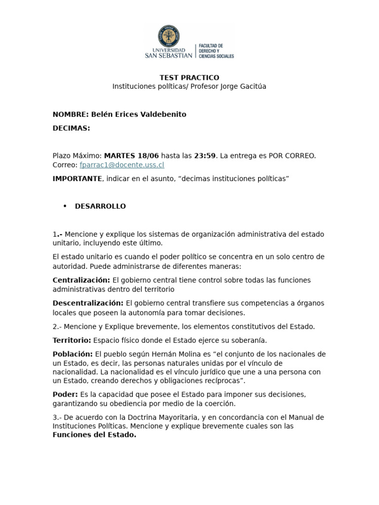 Test Practico | PDF | Estado (política) | Democracia
