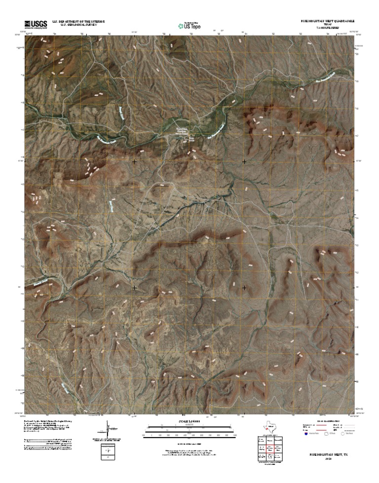 Topographic Map of Pine Mountain West | PDF | United States Geological ...