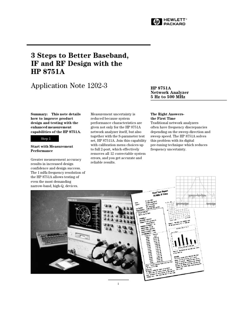 HPAN1202!3!3 Steps To Better Baseband, If, and RF Design With The HP