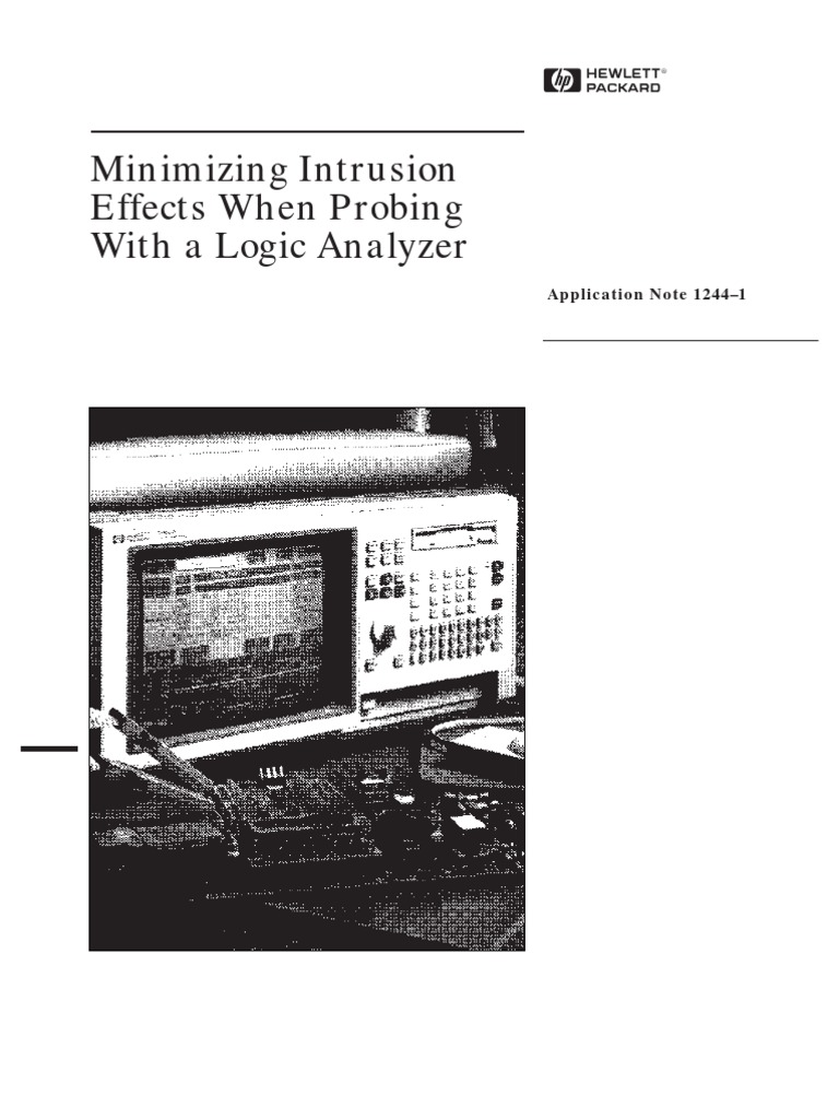 HPAN12441 Minimizing Intrusion Effects When Probing With A Logic Analyzer PDF Electronic