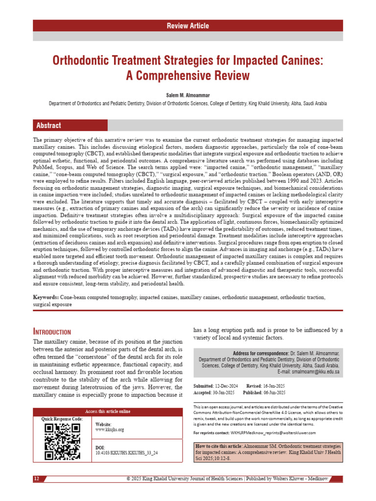 2025 - Orthodontic Treatment Strategies | PDF | Orthodontics ...