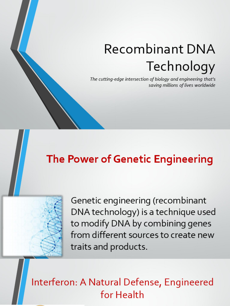 Recombinant DNA Technology | PDF | Hepatitis B | Hepatitis