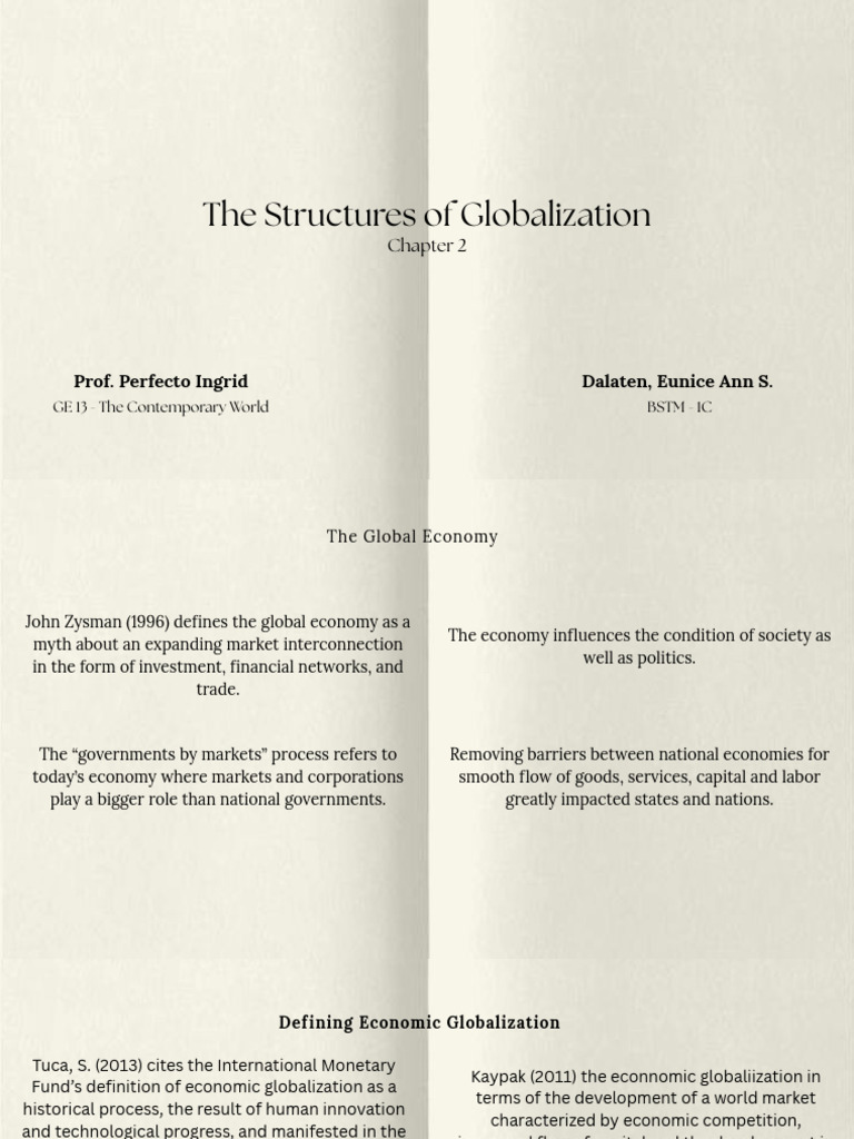 Structure of Globalization | PDF | World Bank Group | Foreign Direct ...
