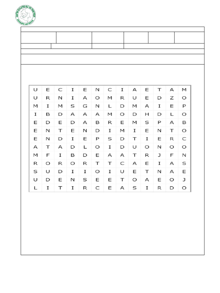 Sopa de Letras Sabiduria | PDF