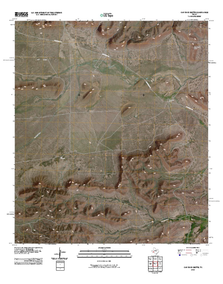 Topographic Map of Cap Rock Butte | PDF | United States Geological ...