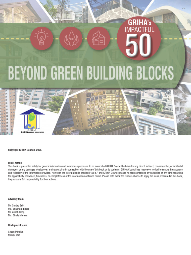 GRIHA Impactful 50 Beyond Green Building Blocks | PDF | Green Building ...