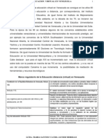 La Educacion A Distancia en Venezuela