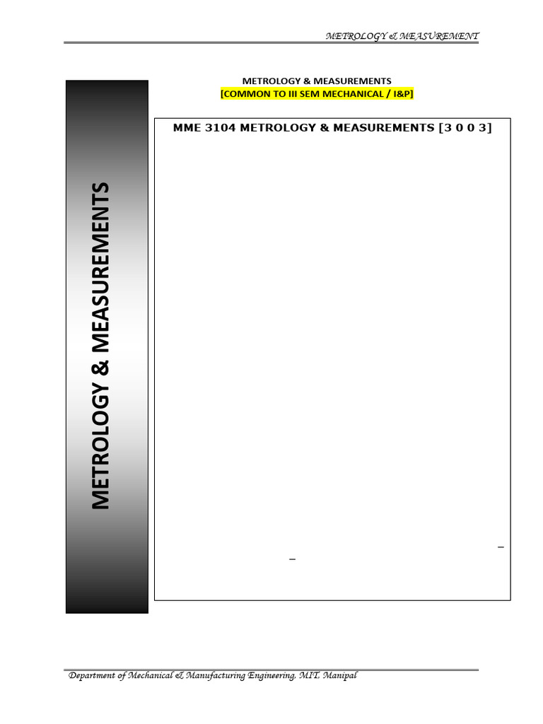 Measurements & Measurement System | PDF | Pressure Measurement ...