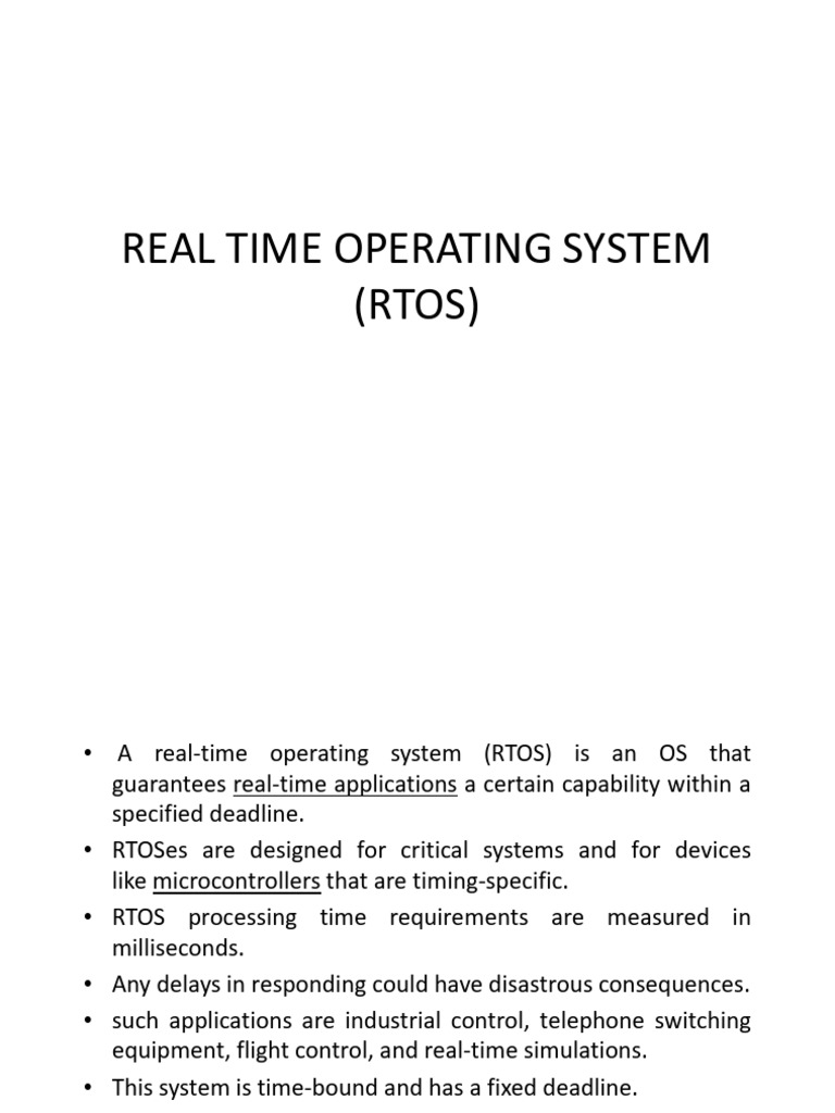 26-Classification of Real Time System-25!01!2025 | PDF | Operating ...