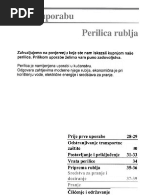 Gorenje wa 543 manual
